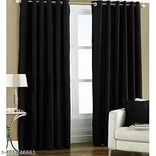 S K Trends presents premium Knitting curtain floral design for living room drawing room Pack Of 2